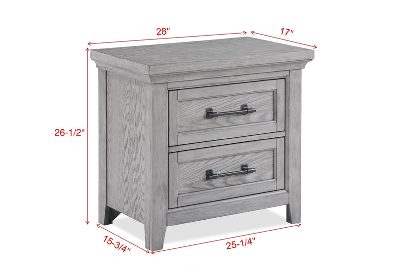 Beckett Rustic Gray Footboard Bench Panel Bedroom Set - Lara FurnitureBedroom Set