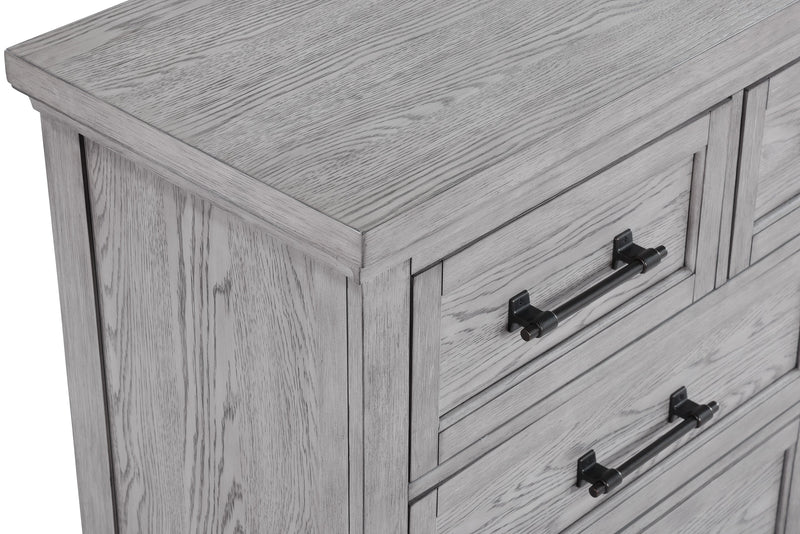 Beckett Rustic Gray Footboard Bench Panel Bedroom Set - Lara FurnitureBedroom Set