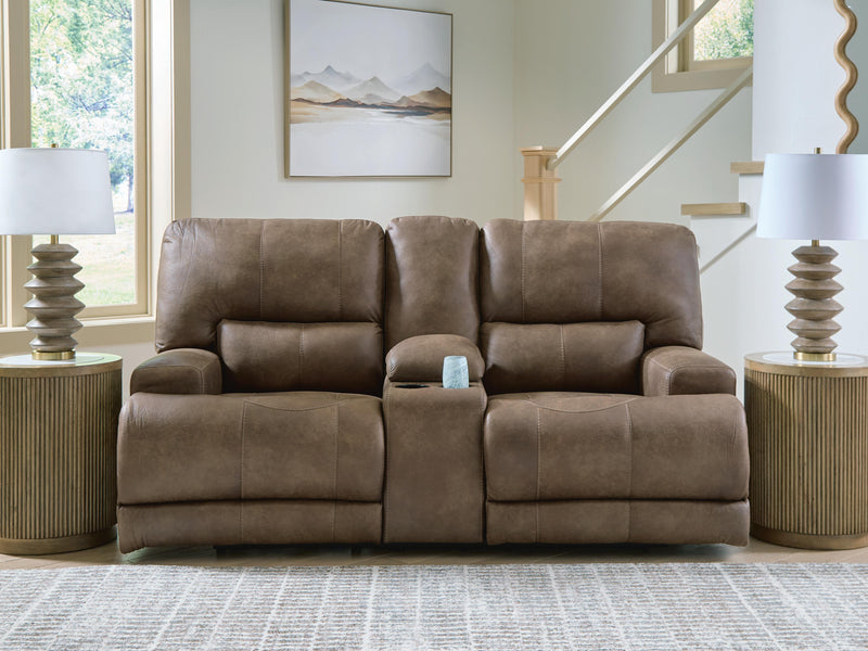 Beckley Place Earth Power Reclining Loveseat with Console - PC9180218
