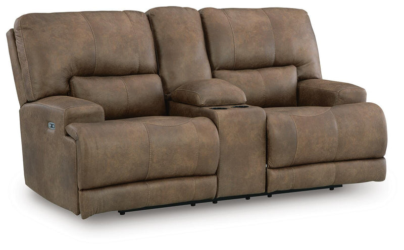 Beckley Place Earth Power Reclining Loveseat with Console - PC9180218