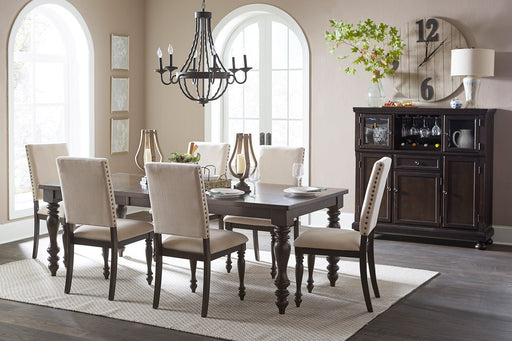Begonia Grayish Brown Extendable Dining Set - Lara FurnitureDining Room Set