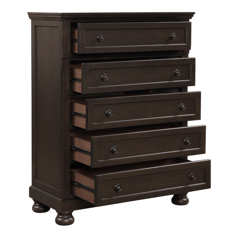 Begonia Grayish Brown Sleigh Storage Platform Bedroom Set - Lara FurnitureBedroom Set