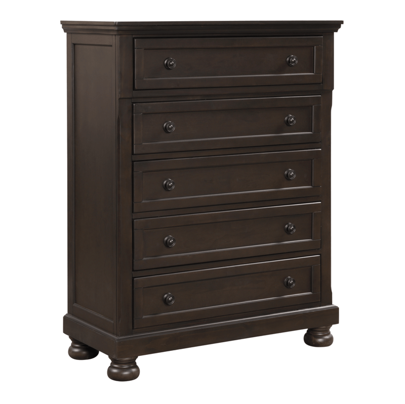 Begonia Grayish Brown Sleigh Storage Platform Bedroom Set - Lara FurnitureBedroom Set