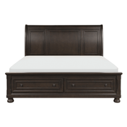 Begonia Grayish Brown Sleigh Storage Platform Bedroom Set - Lara FurnitureBedroom Set