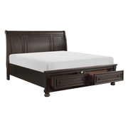 Begonia Grayish Brown Sleigh Storage Platform Bedroom Set - Lara FurnitureBedroom Set
