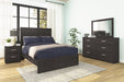 Belachime Black Full Panel Bed - Gate FurnitureFull Bed