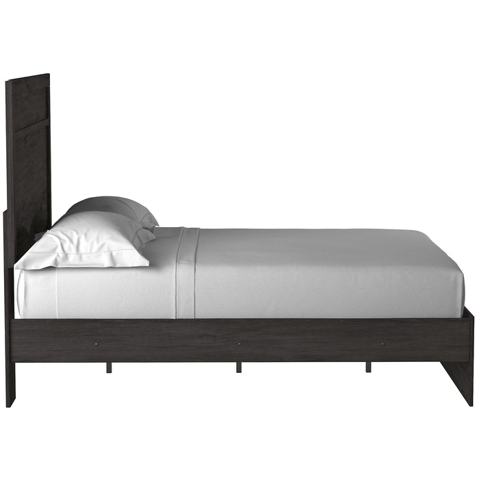 Belachime Black Full Panel Bed - Gate FurnitureFull Bed