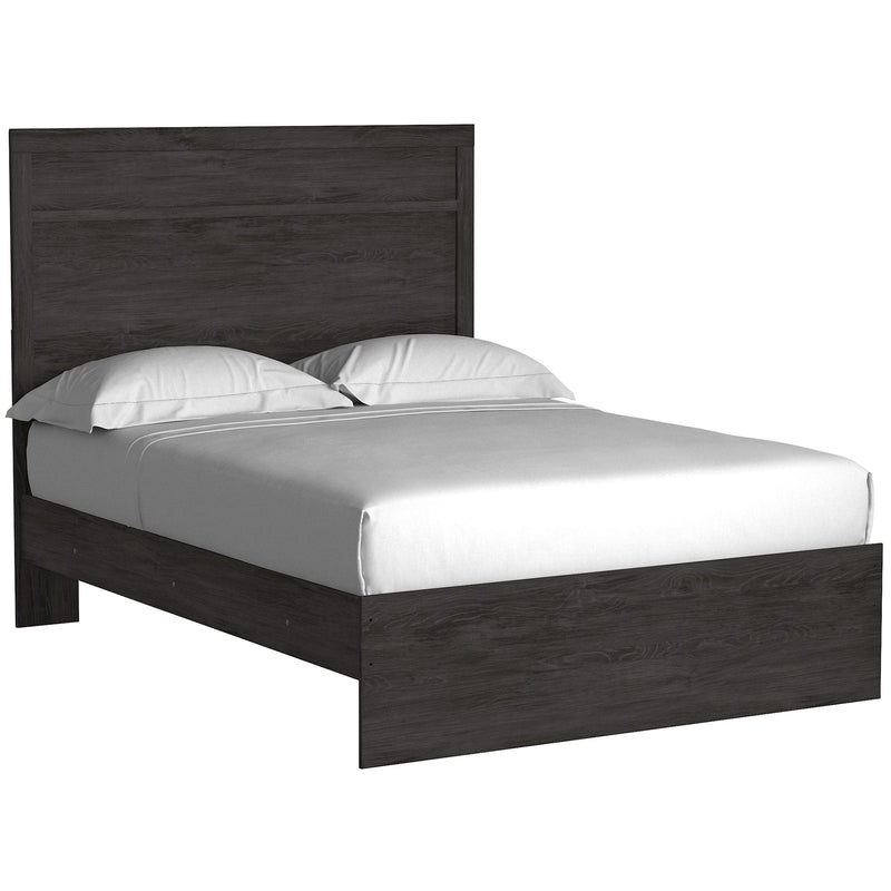Belachime Black Full Panel Bed - Lara FurnitureFull Bed