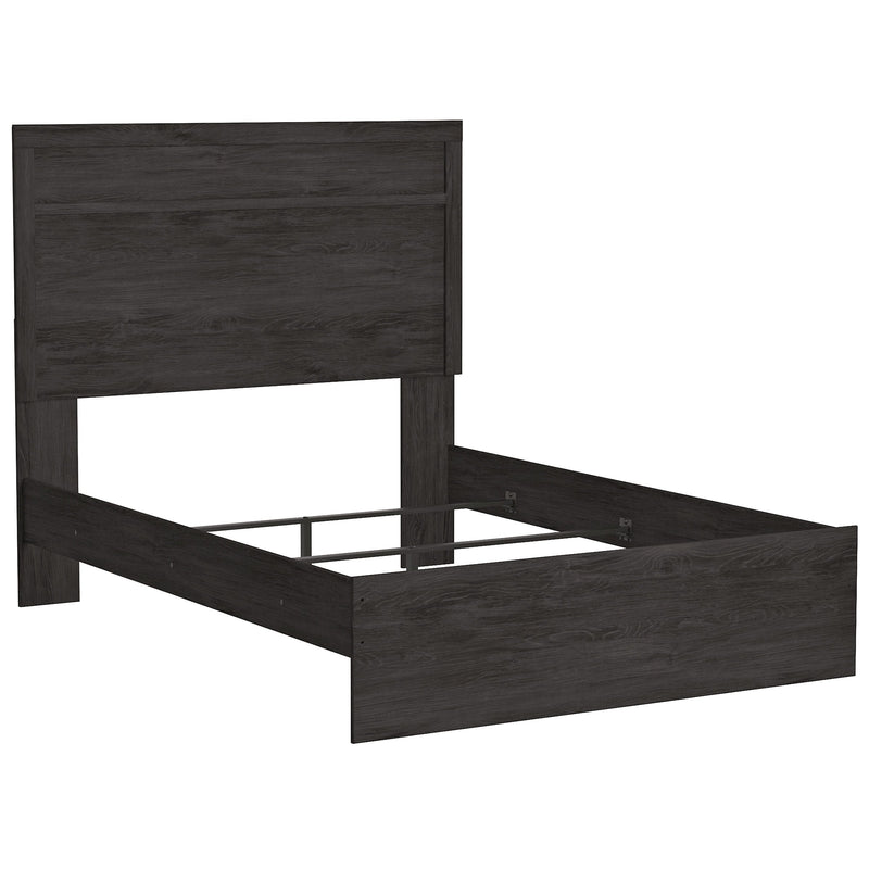 Belachime Black Full Panel Bed - Lara FurnitureFull Bed