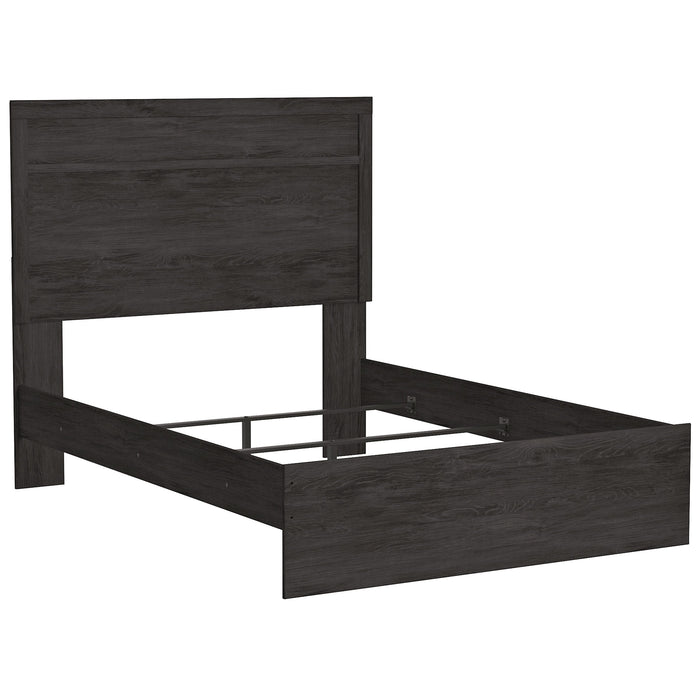 Belachime Black Full Panel Bed - Gate FurnitureFull Bed