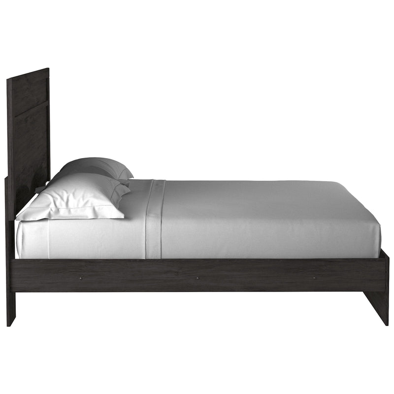 Belachime Black King Panel Bed - Lara FurnitureKing Bed