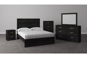 Belachime Black King Panel Headboard/Footboard - B2589-72 - Lara Furniture