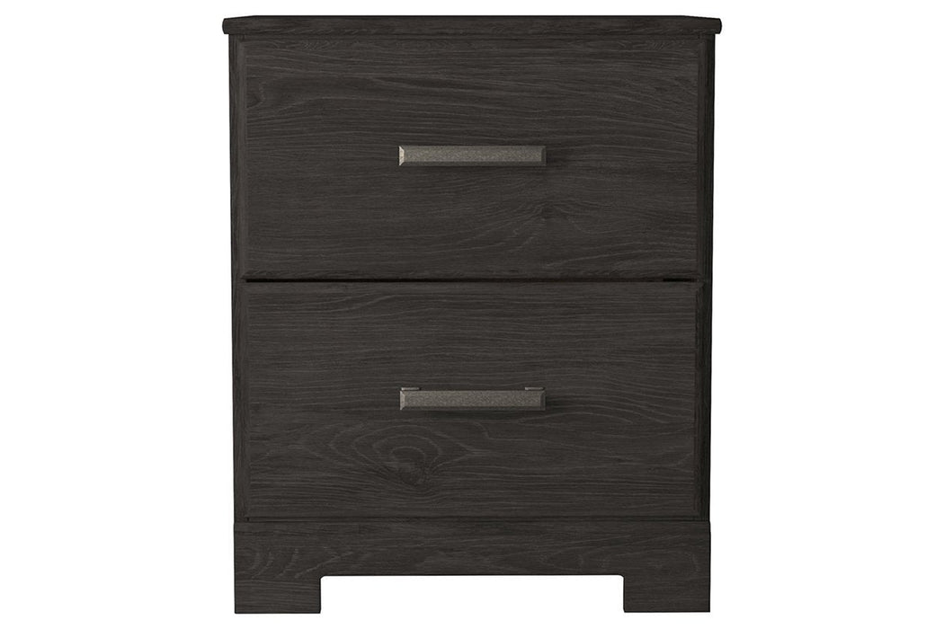 Belachime Black Nightstand - Gate FurnitureNightstand