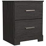 Belachime Black Nightstand - Lara FurnitureNightstand