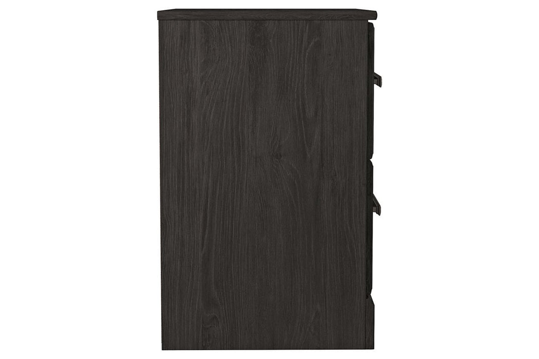 Belachime Black Nightstand - Gate FurnitureNightstand