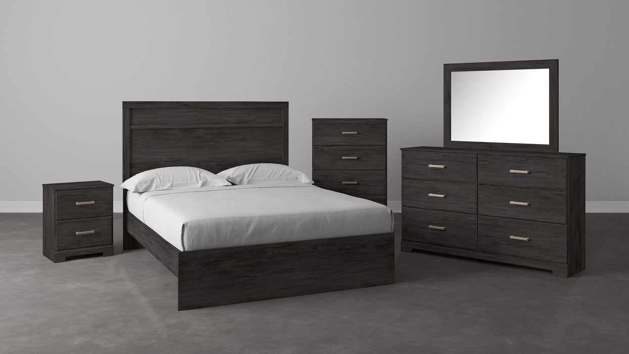 Belachime Black Panel Bedroom Set - Gate FurnitureBedroom Set