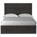 Belachime Black Queen Panel Bed - Gate FurnitureQueen Bed