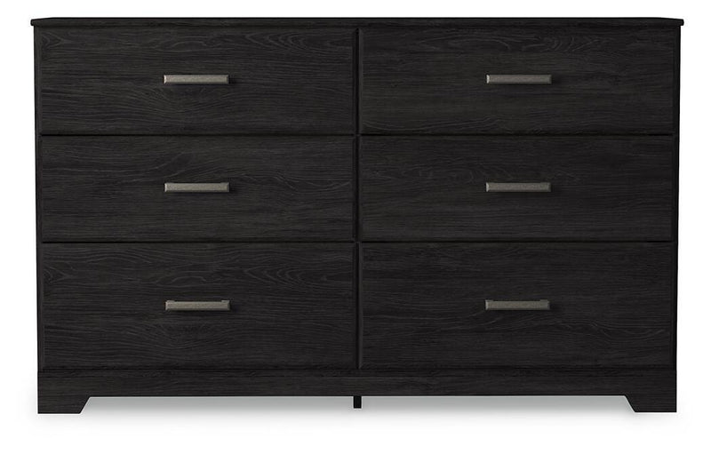 Belachime Charcoal King Panel Bed, Dresser, Chest and 2 Nightstands - B2589B14