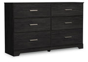 Belachime Charcoal King Panel Bed, Dresser, Chest and 2 Nightstands - B2589B14