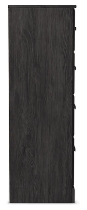 Belachime Charcoal King Panel Bed, Dresser, Chest and 2 Nightstands - B2589B14