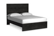 Belachime Charcoal Queen Panel Bed - Gate FurnitureQueen Bed