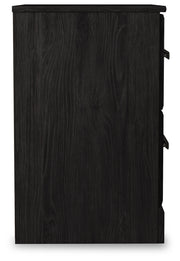 Belachime Full Panel Bed with Dresser and 2 Nightstands in Charcoal - PKG018418