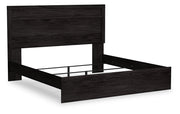 Belachime King Panel Bed with Dresser and 2 Nightstands in Charcoal from Ashley - Lara Furniture