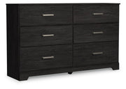 Belachime Queen Panel Bed with Dresser and Nightstand in Charcoal from Ashley - Lara Furniture