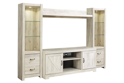 Bellaby Whitewash 4 - Piece Entertainment Center - Gate FurnitureEntertainment Center