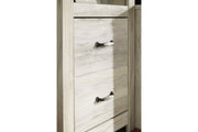 Bellaby Whitewash 4 - Piece Entertainment Center with Electric Fireplace - Gate FurnitureEntertainment Center