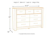 Bellaby Whitewash Dresser - Lara FurnitureDresser