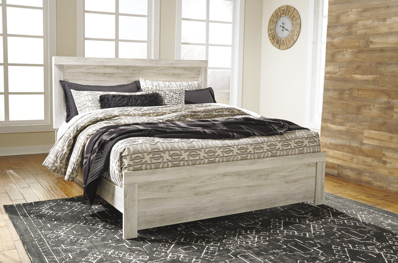 Bellaby Whitewash King Panel Bed - Lara FurnitureKing Bed