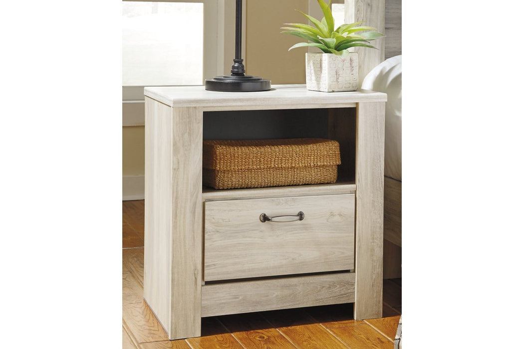 Bellaby Whitewash Nightstand - Gate FurnitureNightstand