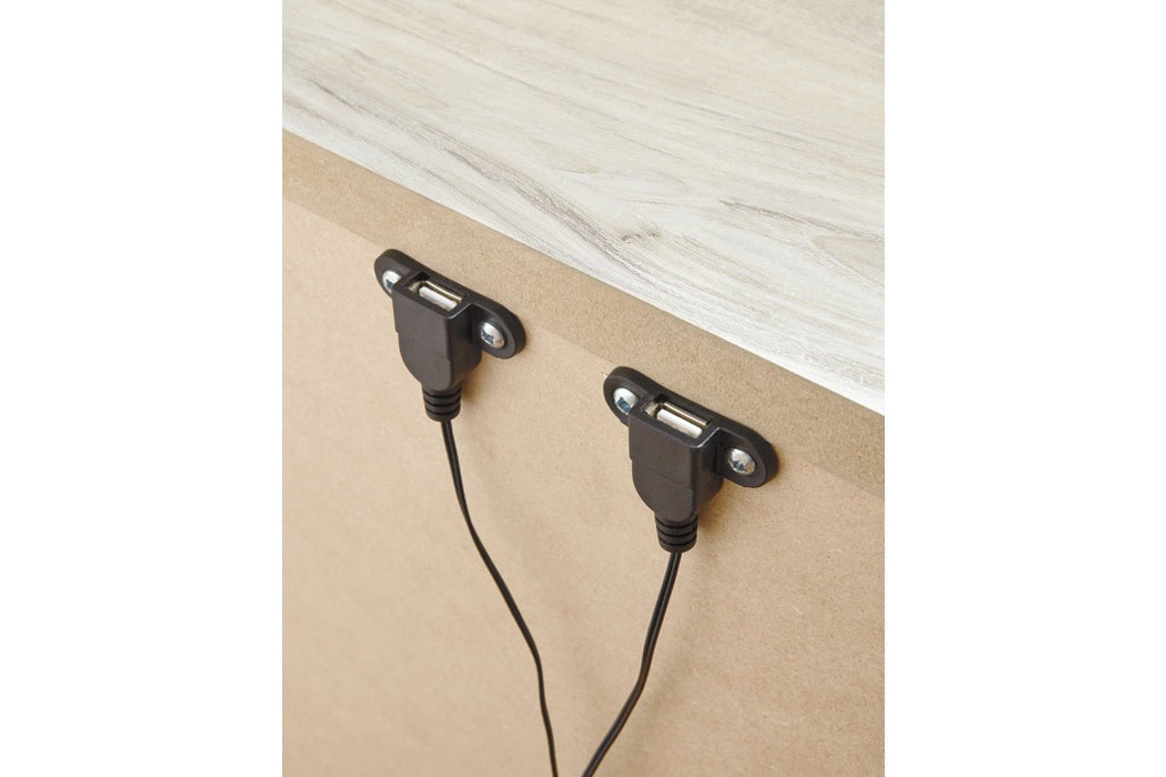 Bellaby Whitewash Nightstand - Gate FurnitureNightstand