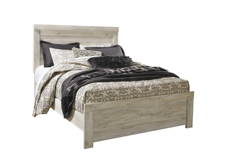 Bellaby Whitewash Queen Panel Bed - Lara FurnitureQueen Bed
