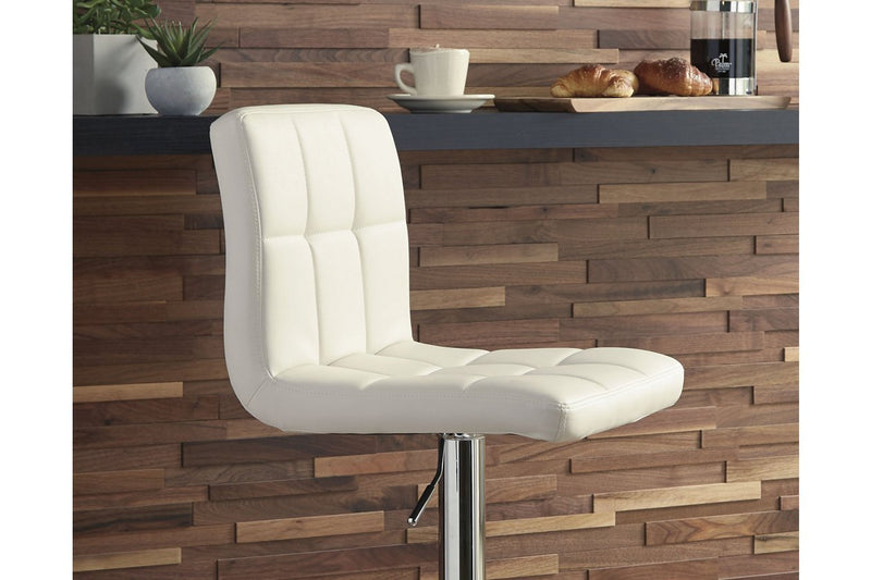Bellatier Bone Adjustable Height Bar Stool (Set of 2) - Lara FurnitureBarstool