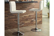 Bellatier Bone Adjustable Height Bar Stool (Set of 2) - Gate FurnitureBarstool