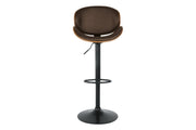 Bellatier Brown Adjustable Height Bar Stool - Lara FurnitureBarstool