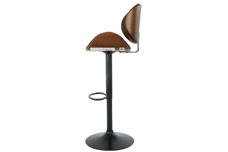 Bellatier Brown Adjustable Height Bar Stool - Lara FurnitureBarstool