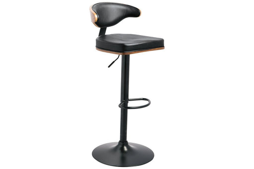 Bellatier Brown/Black Adjustable Height Bar Stool - Gate FurnitureBarstool