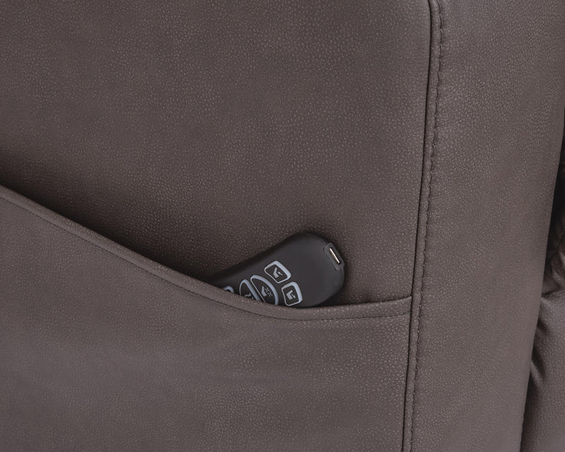 Belmone Pike Gunmetal Power Lift Recliner - PC2280512