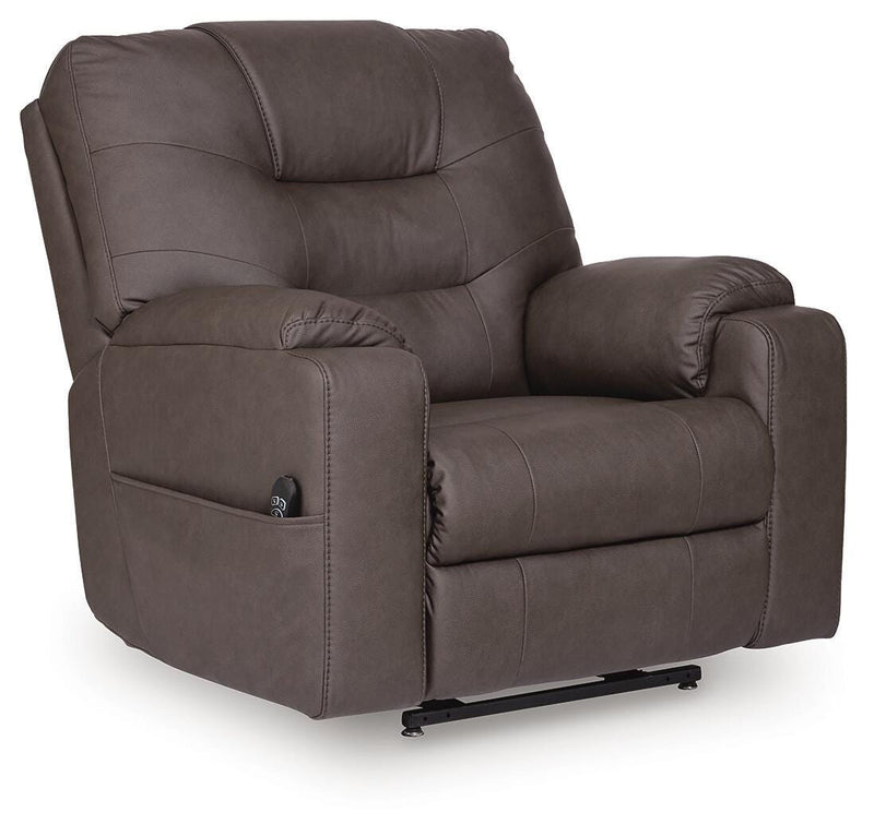 Belmone Pike Gunmetal Power Lift Recliner - PC2280512