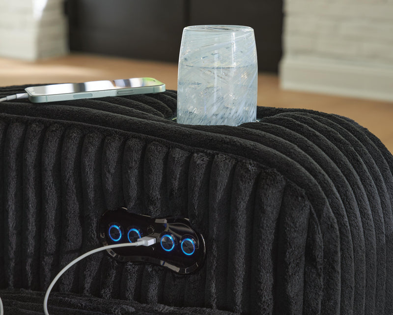 Belvarrow Black Power Recliner - PC6420213