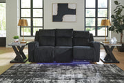 Belvarrow Black Power Reclining Sofa and Loveseat - PC64202U1