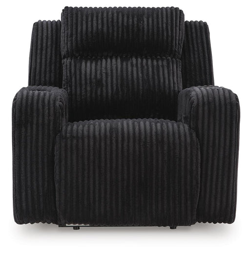 Belvarrow Black Power Reclining Sofa and Power Recliner - PC64202U2