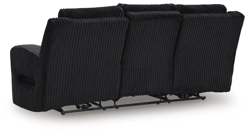 Belvarrow Black Power Reclining Sofa - PC6420215