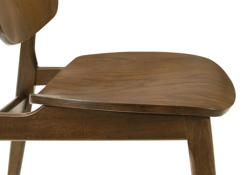 Benford Dining Side Chair Wood Seat Dark Brown (Set of 2) - 193832
