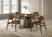 Benford Dining Side Chair Wood Seat Dark Brown (Set of 2) - 193832