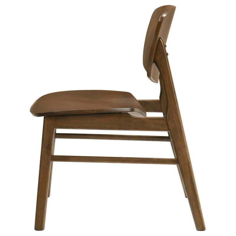 Benford Dining Side Chair Wood Seat Dark Brown (Set of 2) - 193832