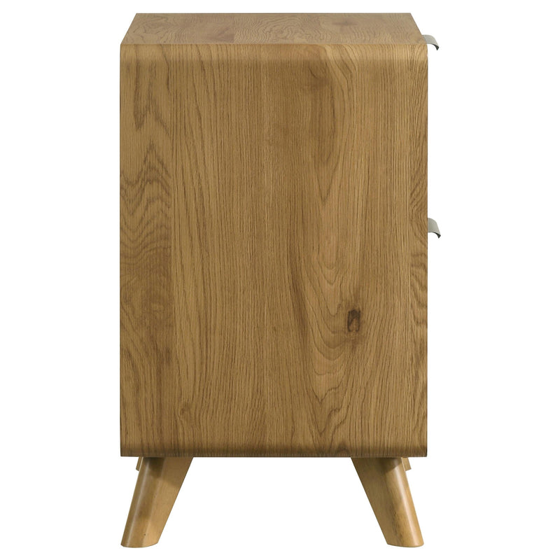 Bennett 2-drawer Bedroom Nightstand Bedside Table Light Oak - 222902